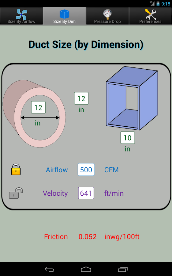 Duct Calc Elite Ductulator Android Apps on Google Play