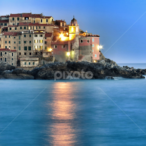 Tellaro s' night by Marco Poli - City,  Street & Park Vistas