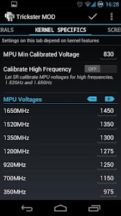 Trickster MOD Kernel Settings