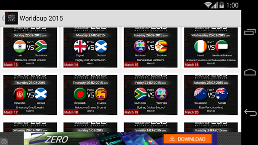 【免費娛樂App】Cricket Worldcup Schedule 2015-APP點子