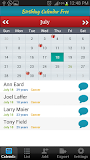Birthday Calendar Free