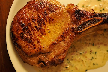 Cider Brined Pork with Calvados, Mustard and Thyme