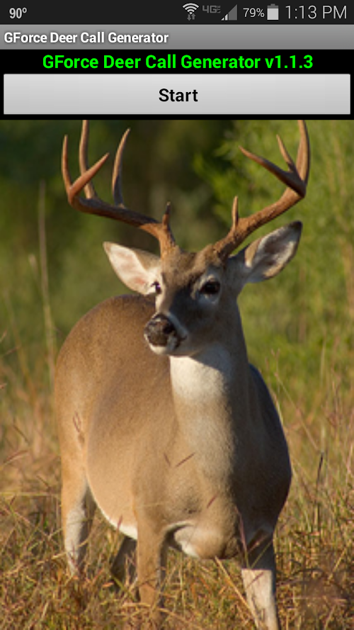 Android application GForce Deer Call Generator screenshort
