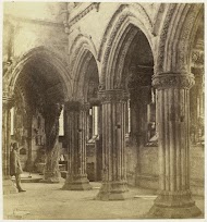 Interieur van Rosslyn Chapel te Roslin