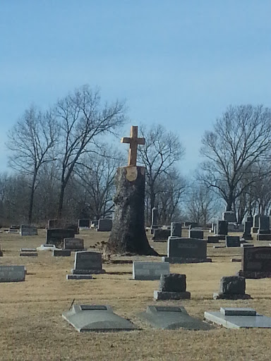 Tree Carved into a Cross