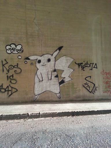 Pikachu unter der Brücke