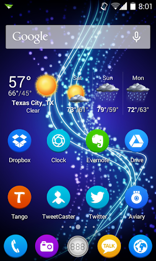 Circles HD Go Nova Apex Theme