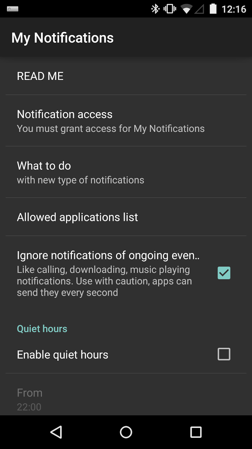 Notifications for SBH50/52 Screen 3