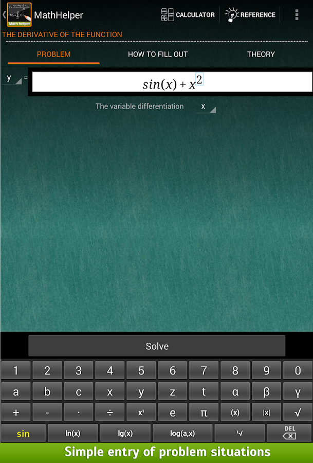MathHelper: Algebra & Calculus - screenshot