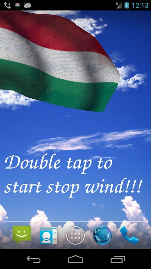 Android application 3D Hungary Flag + screenshort