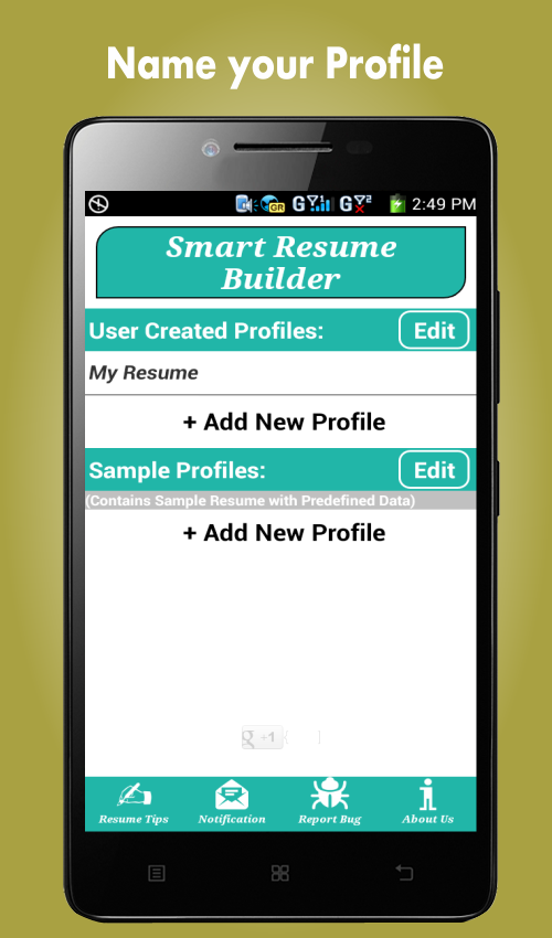 Android application Resume Builder, CV Maker & Resume Templates screenshort