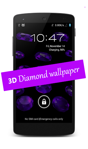 Android L 3D diamond grid LWP