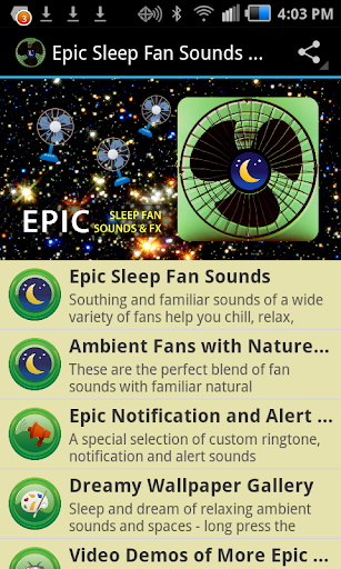 Epic Sleep Fan Sounds and FX