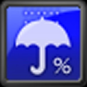 降水確率ステータスバー - シンプルな天気予報 logo