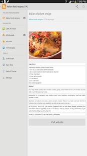How to get Italian food recipes lastet apk for android