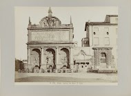 Vooraanzicht van Fontana del Mosè, Rome