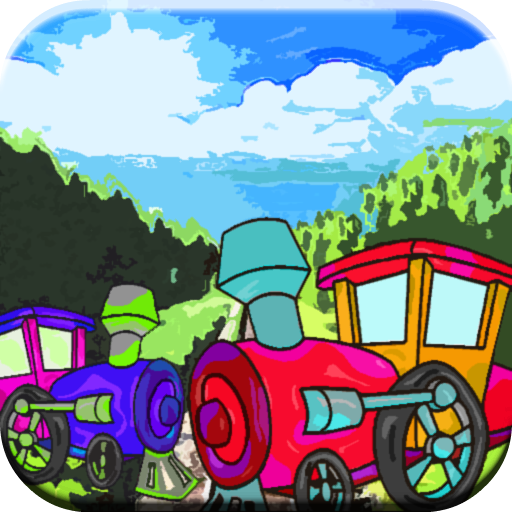 Steam Train Cartoon LOGO-APP點子