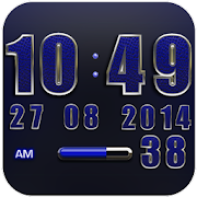 Clock Widget Blue Elephant