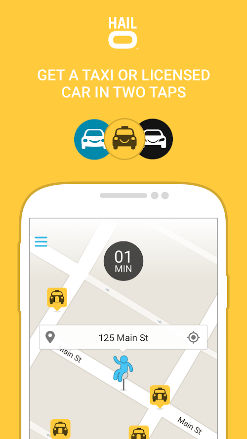 Android application Hailo - The Taxi App screenshort