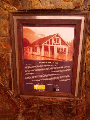 Squamish History Brightbill House Plaque