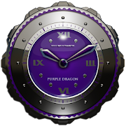Dragon Clock Widget purple
