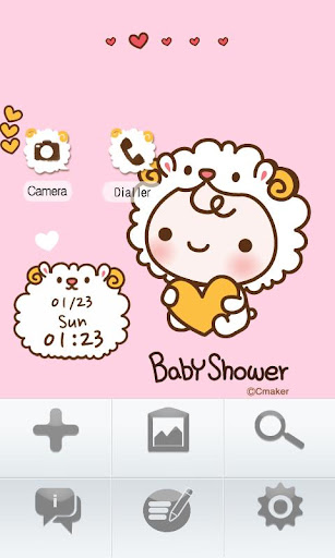 【免費娛樂App】CUKI Theme Pink Babyshower-APP點子