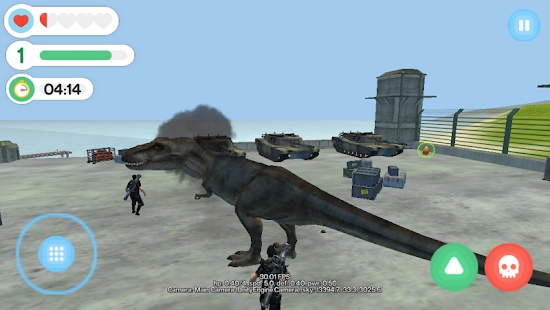 Dinosaur War Tropics Android Apps Google Play Screenshot Thumbnail Gambar