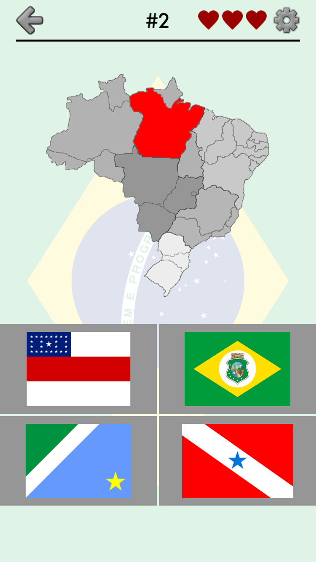 Android application Brazilian States - Quiz about Flags and Capitals screenshort