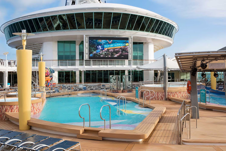 Watch a flick on Navigator of the Seas' giant outdoor movie screen while taking a dip in the pool or relaxing on the deck.