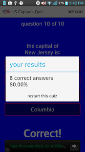 US Capitals Quiz Screenshots 3