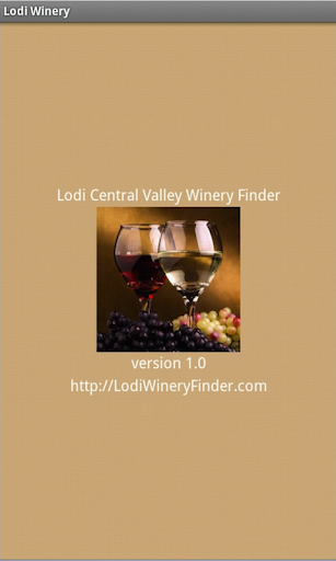 Lodi Winery Finder for Tablets