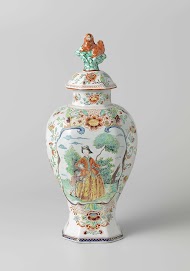 Pot met deksel, onderdeel van een kaststel