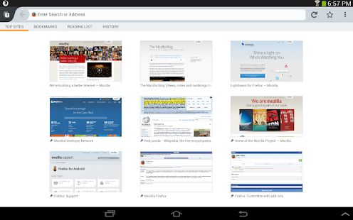 Firefox Browser for Android - screenshot thumbnail
