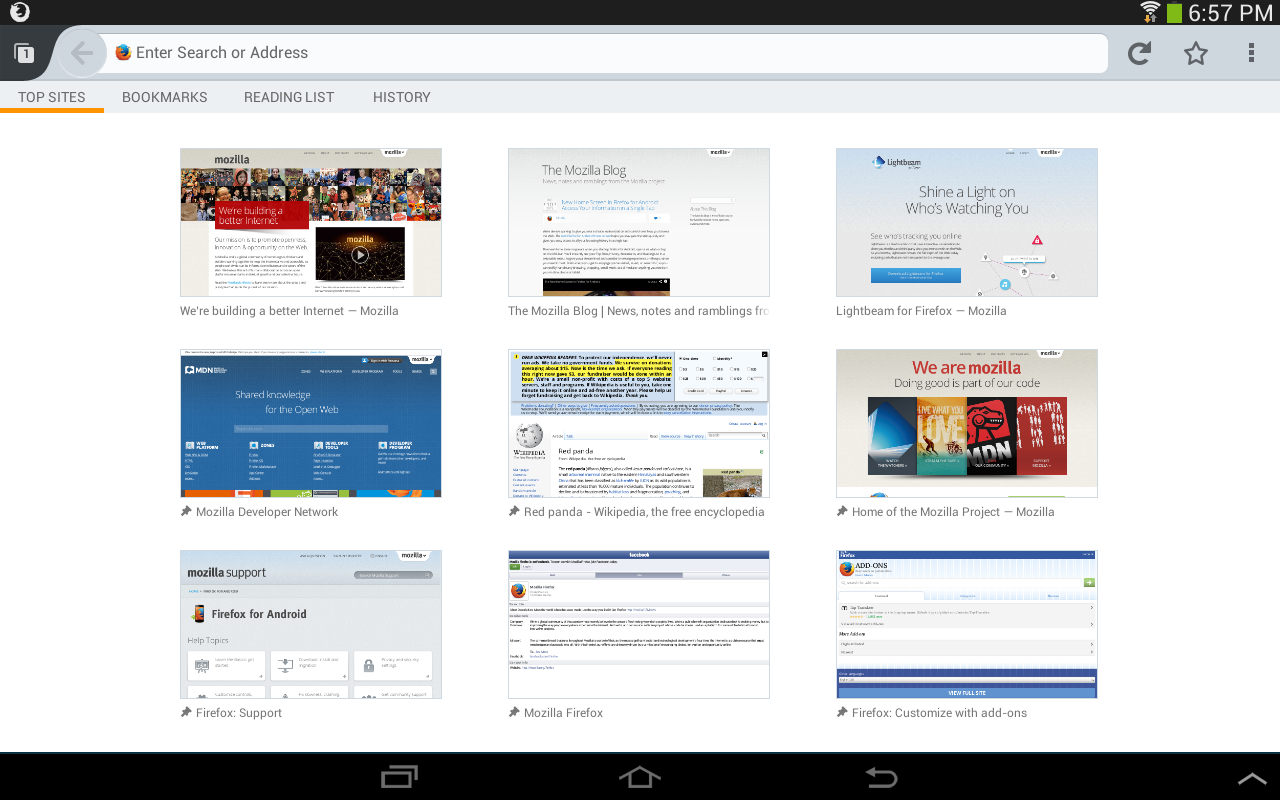 Firefox Browser for Android - screenshot