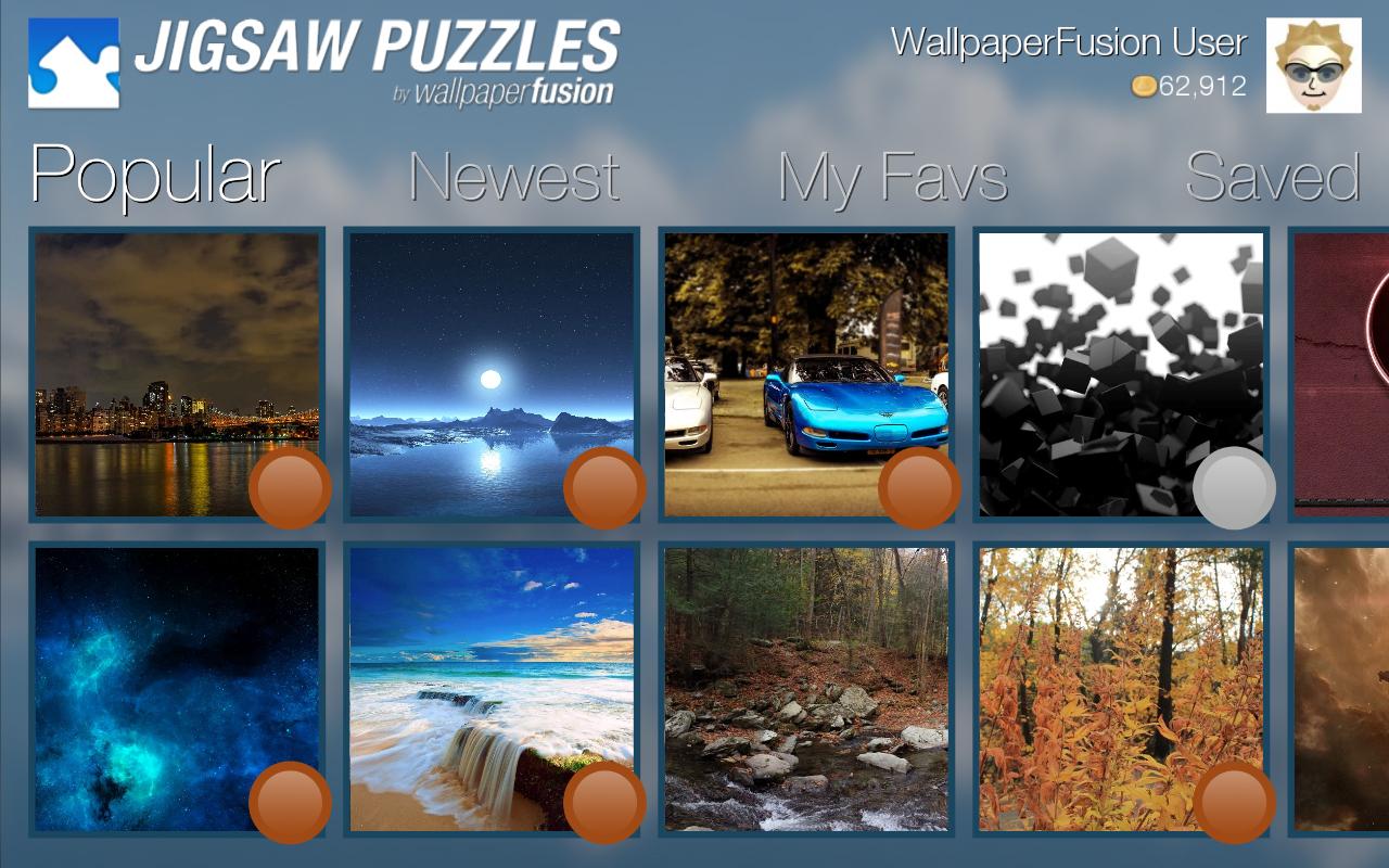 Android application Jigsaw Puzzles+ screenshort