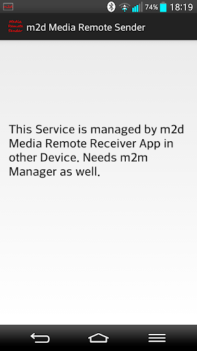M2D Media Remote Sender