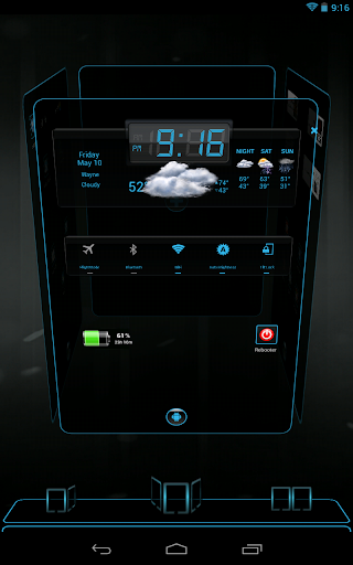 Next Launcher 3D ICS Blue HD