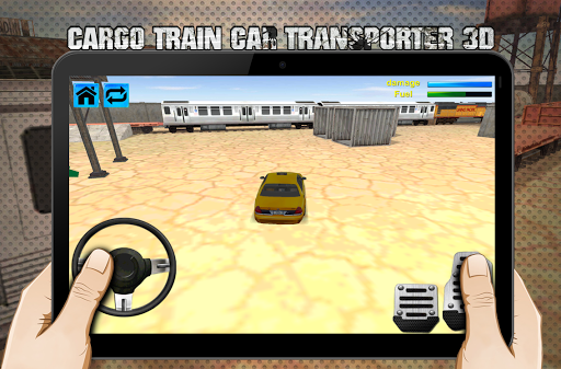 cargo train car transporter 3D