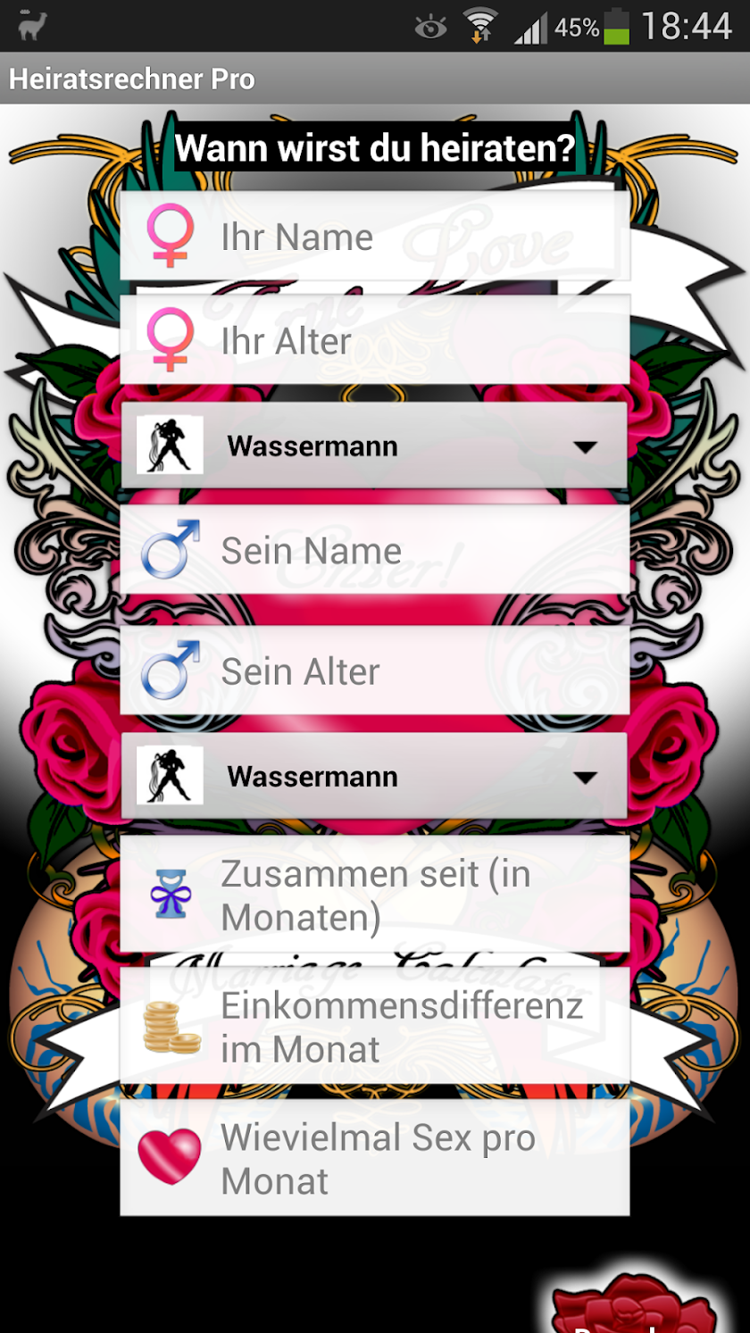 Marriage Calculator Love Pro Screen 1