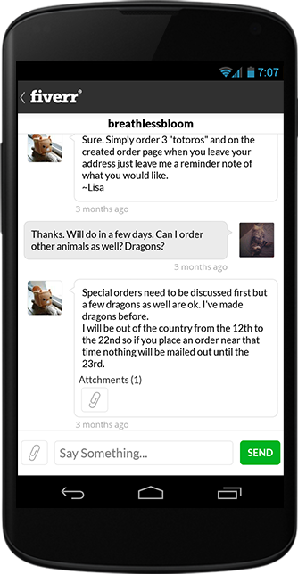 Fiverr® for Android - screenshot