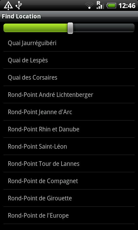Biarritz Street Map Screen 2
