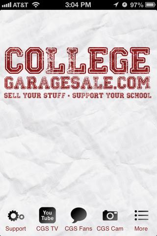 College Garage Sale