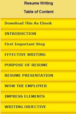 Resume Writing