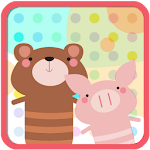 Cover Image of Download Pig & Bear GOLauncher Theme v1.0 APK