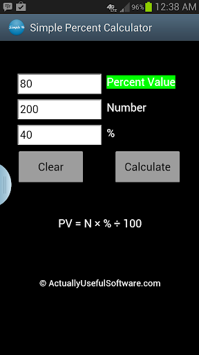 Percent Calculator for Smart