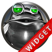 Poweramp Widget Green Frog