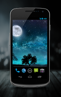 Blue Night Live Wallpaper Pro - screenshot thumbnail