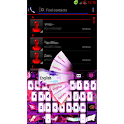 GO Keyboard Pink Flame Pro