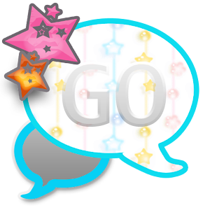 GO SMS THEME/GirlyStars3 1.1