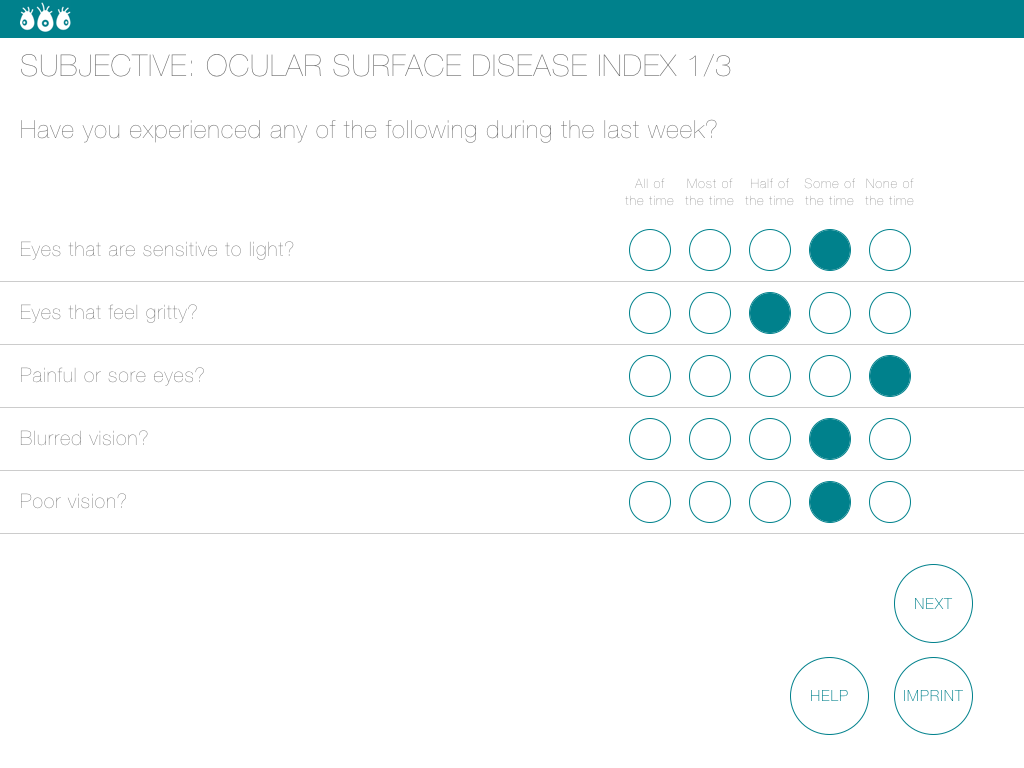 Android application Dry Eye Tool Box screenshort